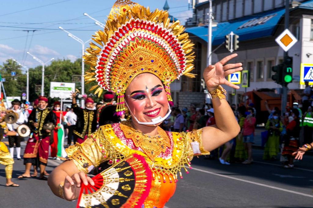 «Мурашки от увиденного»: парад, хоровод и установление мировых рекордов в Уфе — фоторепортаж