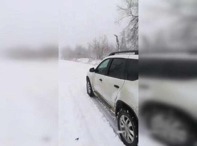 В башкирской деревне зима наступила раньше времени — видео