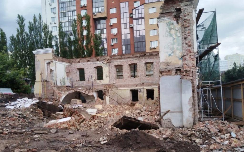 Историческая усадьба Душиных обрушилась в Уфе