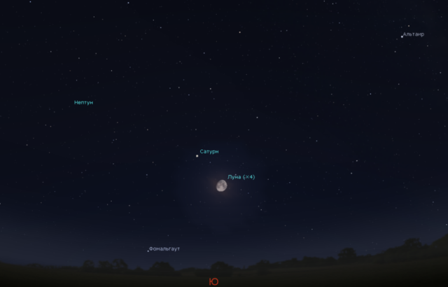 Уфимцы смогут увидеть на небе Сатурн рядом с Луной