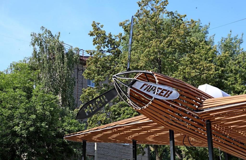 В Уфе на Бульваре Славы появился новый арт-объект