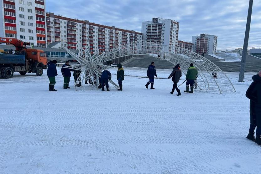 В Уфе приступили к демонтажу ледовых городков