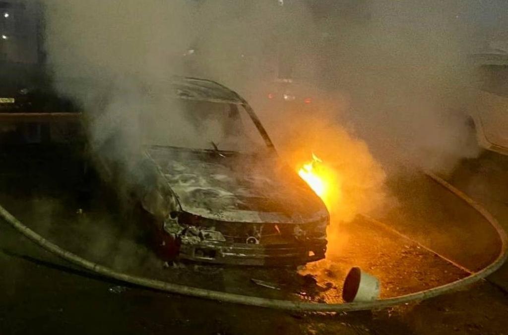 На Гази Загитова в Уфе сгорела иномарка