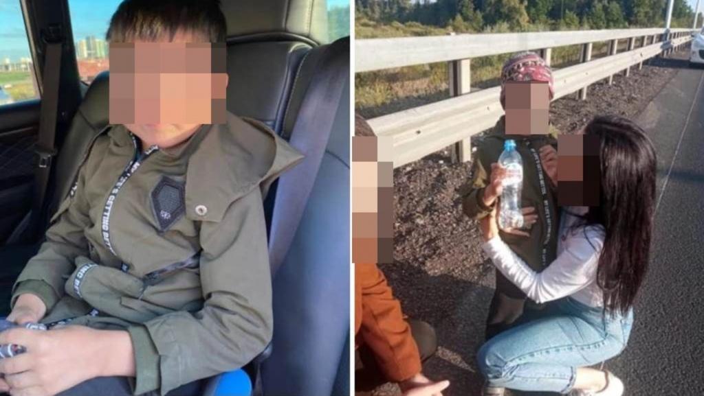 Под Уфой посреди оживленной трассы нашли напуганного маленького ребенка