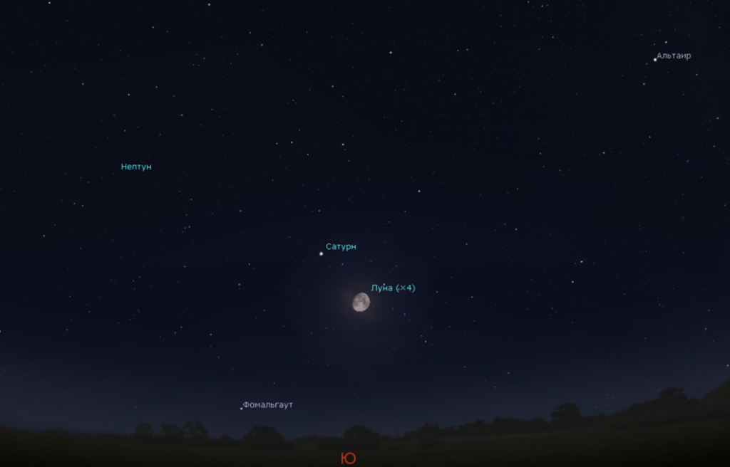 Уфимцы смогут увидеть на небе Сатурн рядом с Луной