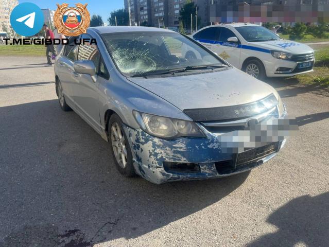 Иномарка сбила 10-летнего велосипедиста в Уфе