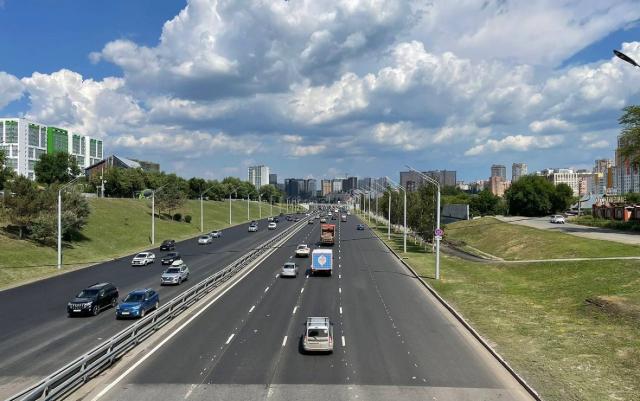 В Уфе завершили ремонт участка на проспекте Салавата Юлаева