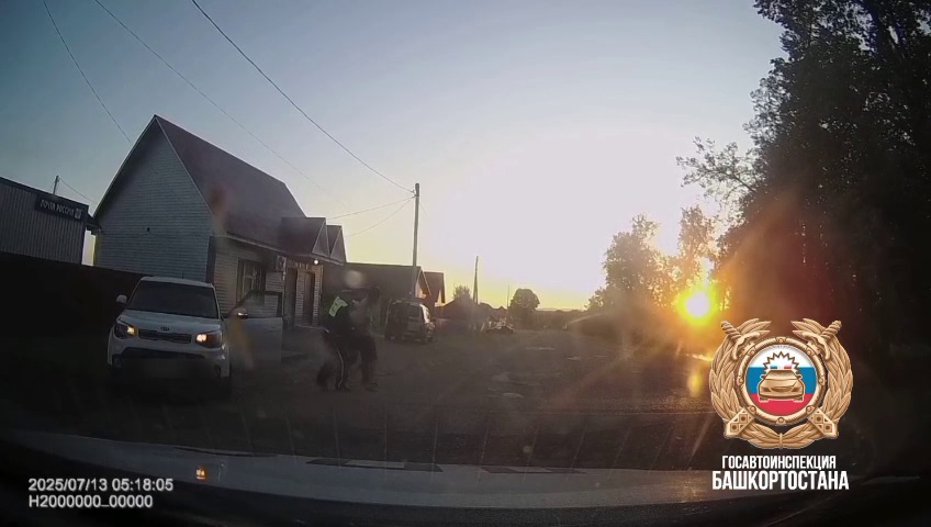 Пьяного водителя в Башкирии поймали после погони