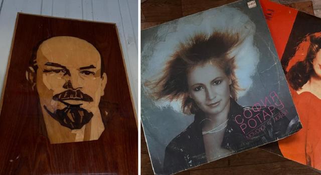 Виниловые пластинки и портрет Ленина нашли на мусорке в Башкирии