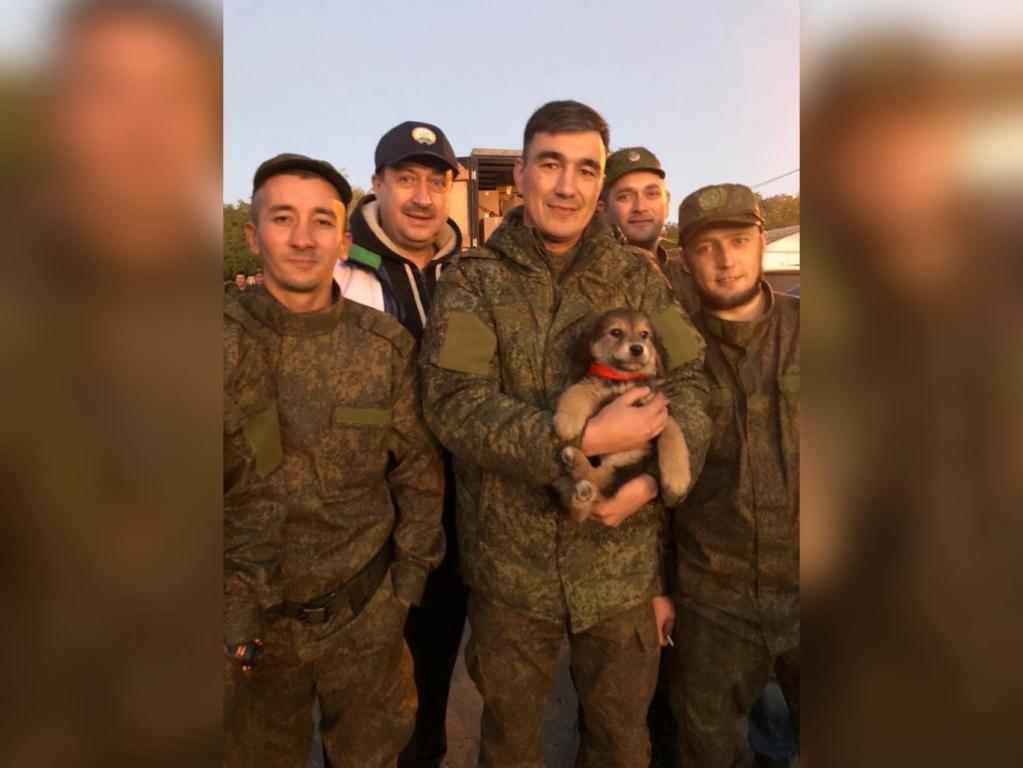 У мобилизованных из Уфимского района появился маленький подопечный