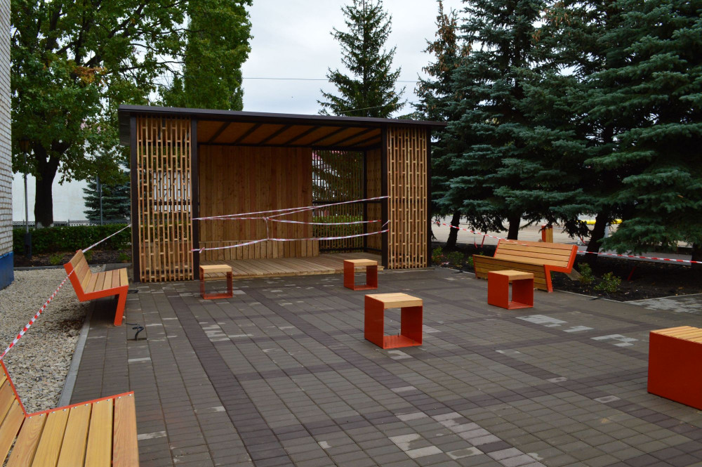 В Янауле установили многофункциональный павильон