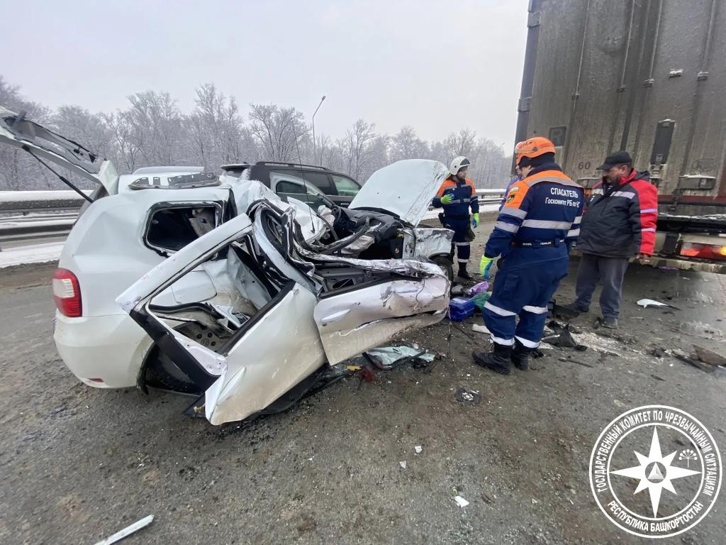 Женщина и ребенок пострадали в ДТП на трассе М-5 в Башкирии