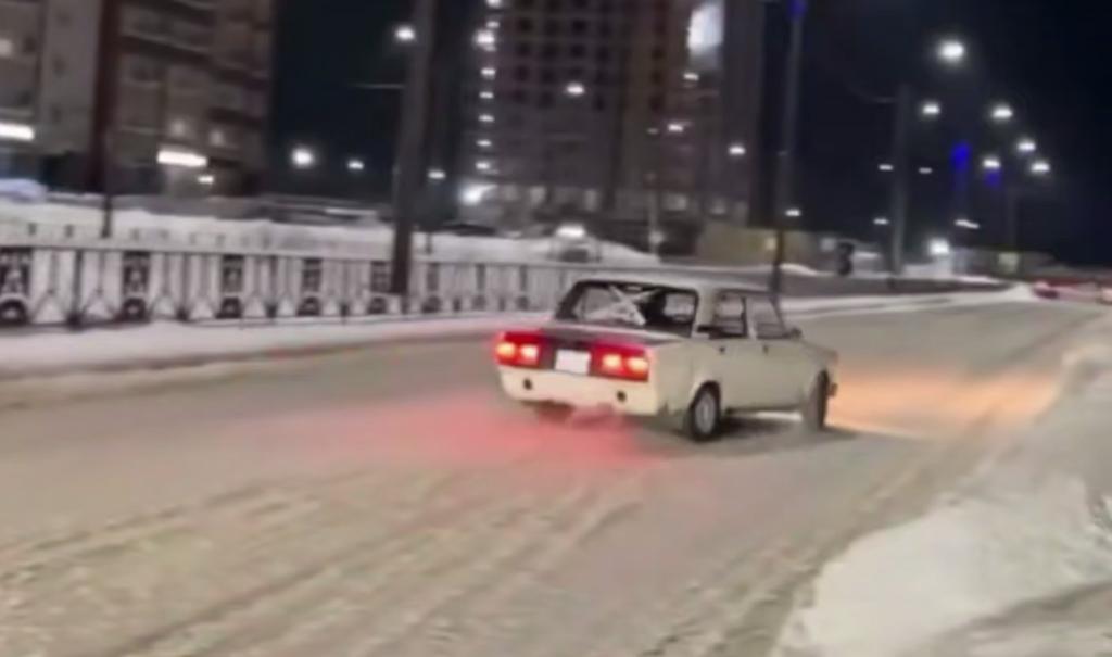 В Нефтекамске поймали дрифтера, который «дал угла» на глазах у гаишников