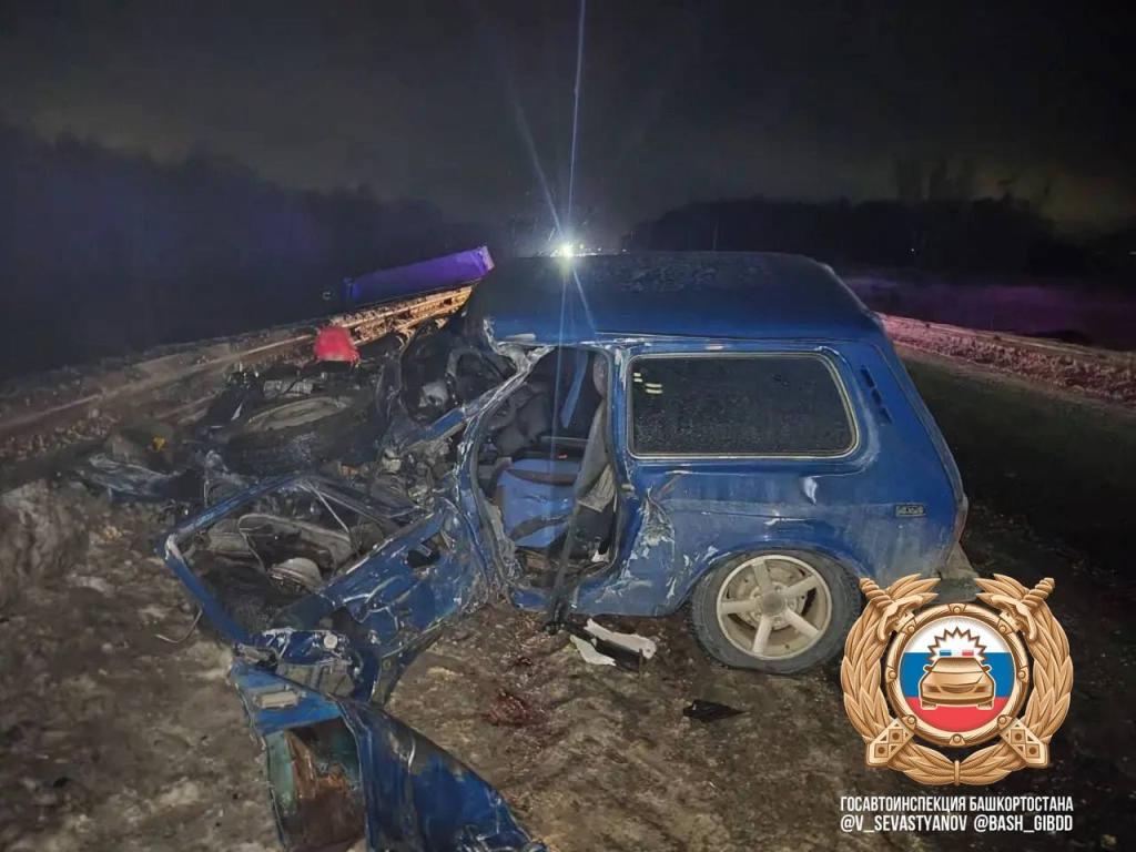 21-летний парень погиб в ДТП с участием «КамАЗа» в Башкирии