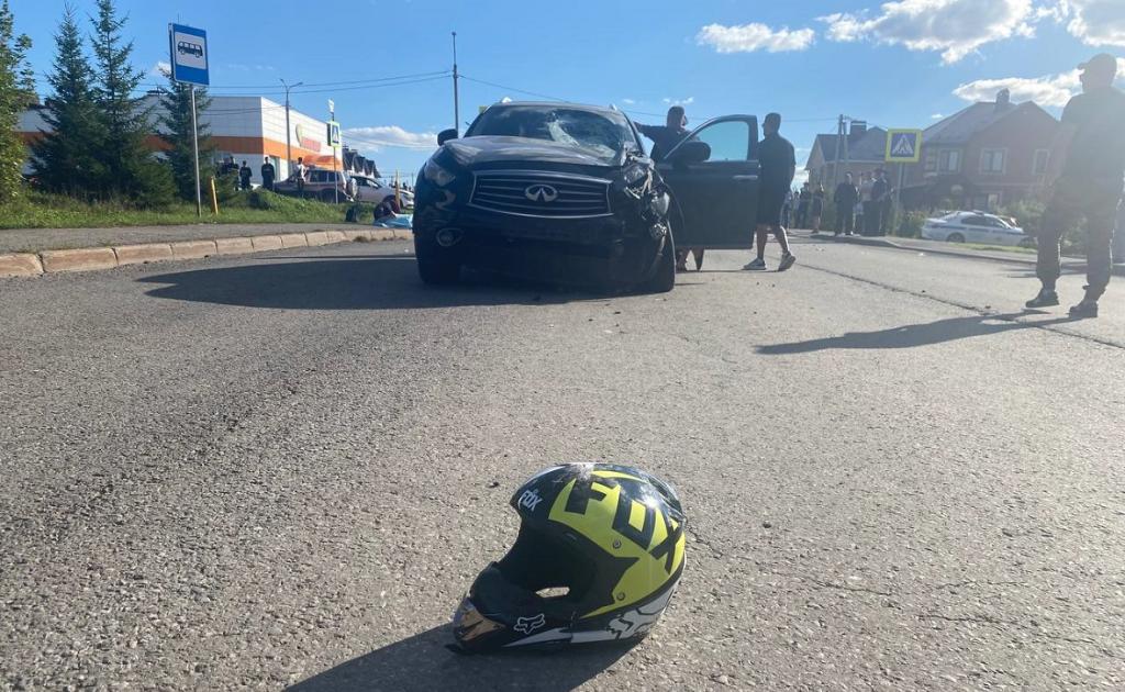 В Уфе 12-летний водитель питбайка погиб при столкновении с внедорожником