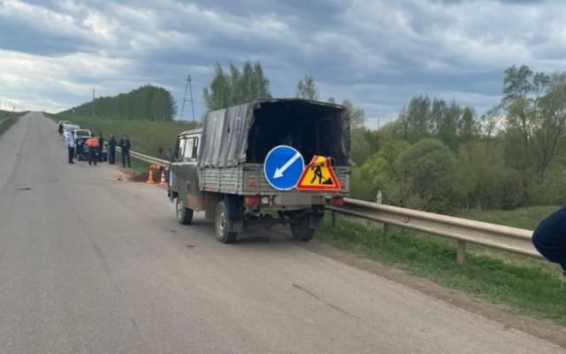 В Башкирии водитель сбил двух дорожных рабочих, один погиб 