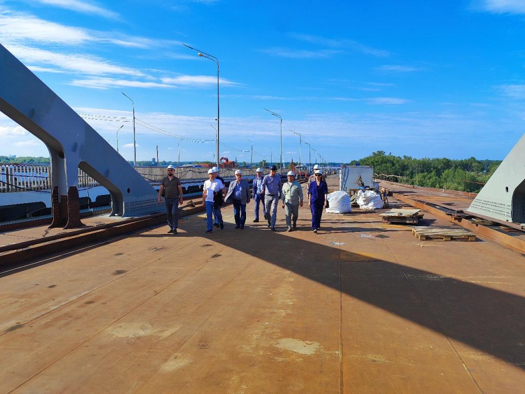 Строительная готовность арочного моста через Белую в Уфе достигла 85%.