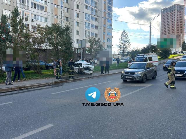 Тройное ДТП произошло в Уфе на улице Софьи Перовской