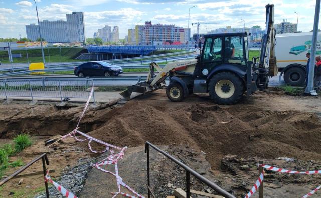 В Уфе размыло недавно построенную улицу стоимостью ₽10 млрд