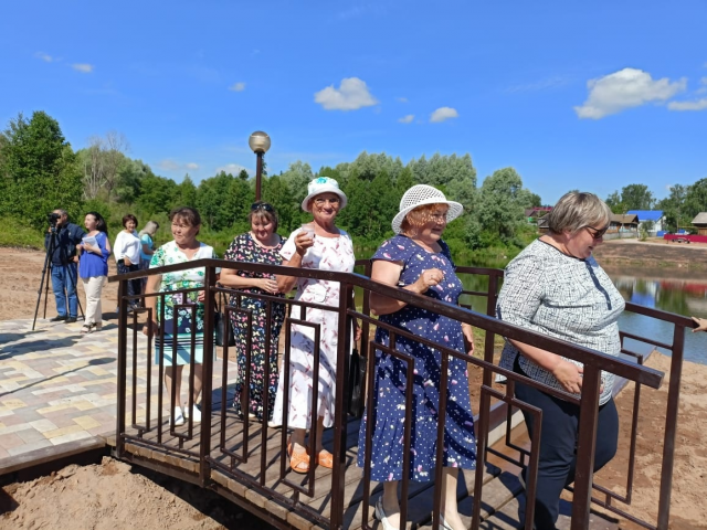 В Калтасинском районе завершили обустройство набережной