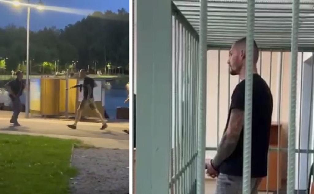 В Белебее мужчина с муляжом автомата набросился на охрану парка